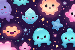 Cute Galaxy Pattern