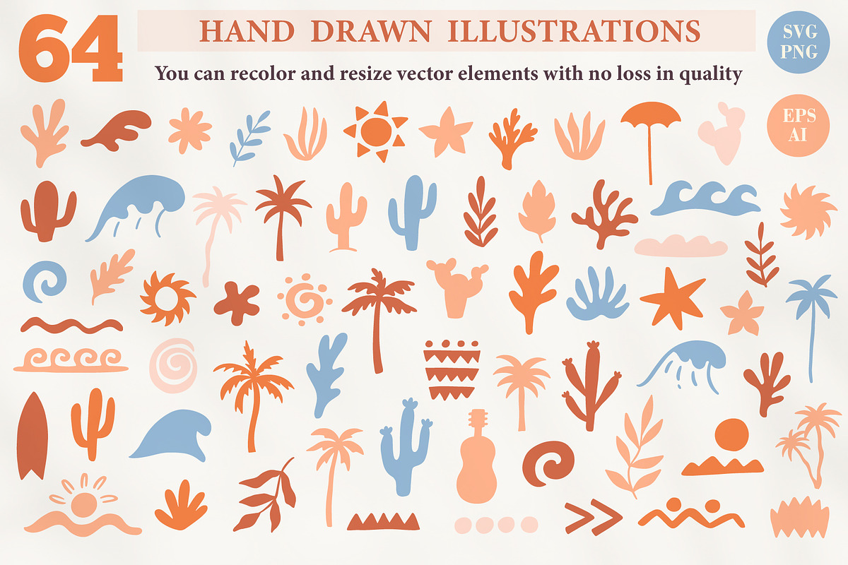 Boho Summer Graphics Bundle - vol 3., a Graphic by Katrinelly (Photo 2 of 17)