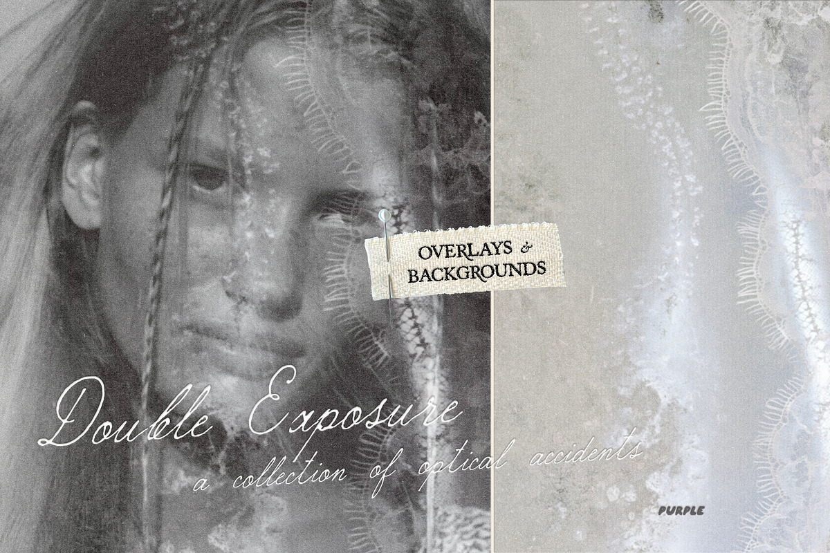 Double Exposure Overlays Backgrounds, a Texture Graphic by Purple (Photo 3 of 12)