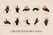 CELESTIAL TEXTURED HANDS SILHOUETTES, an Object Graphic by Creativemaker (Thumbnail 9 of 10)