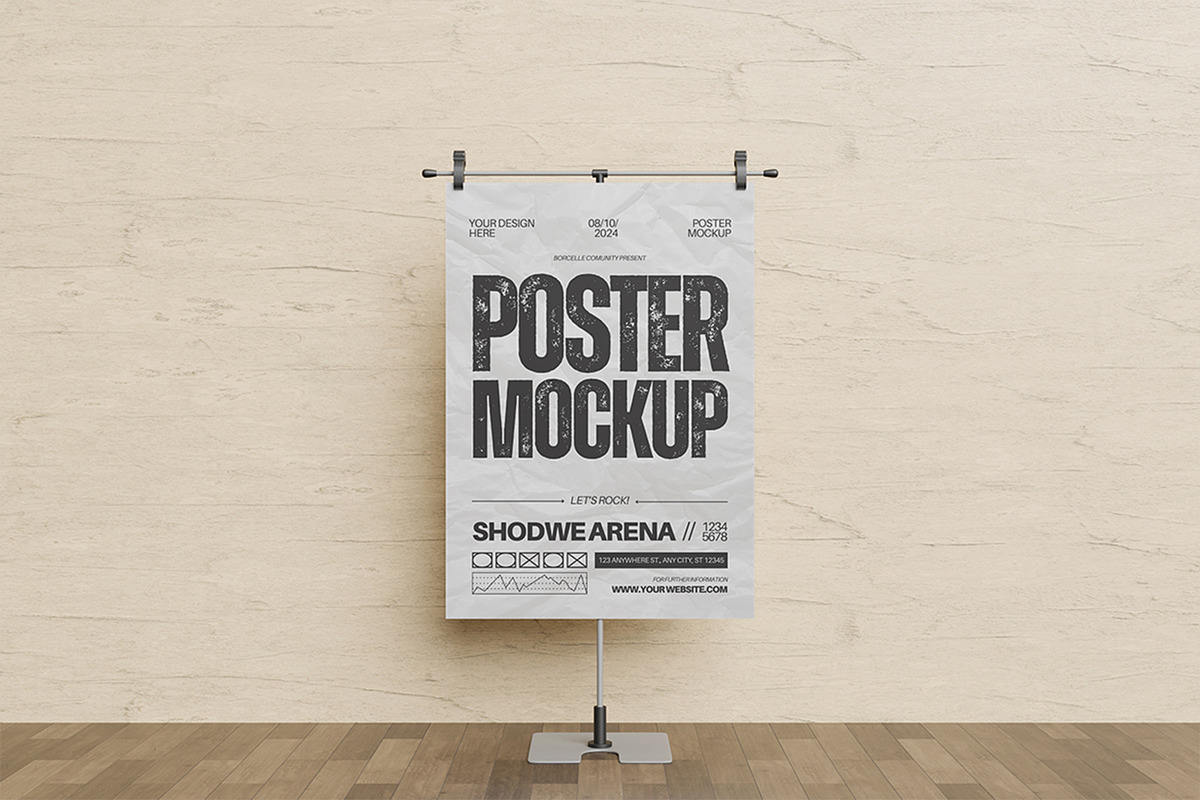 Poster Mockup, an Advertising Mockup by xavier_studio (Photo 4 of 5)