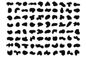 Abstract organic liquid shapes, a Texture Illustration by Frogella