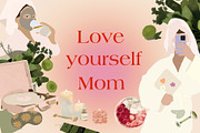 Love yourself Mom collection, a Healthcare Illustration by Natalia Tugova (Thumbnail 1 of 10)
