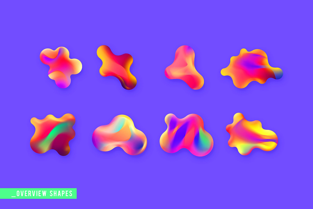 CLASH | Vibrant Shapes & Gradients, a Texture Graphic by CUDOS (Photo 11 of 28)