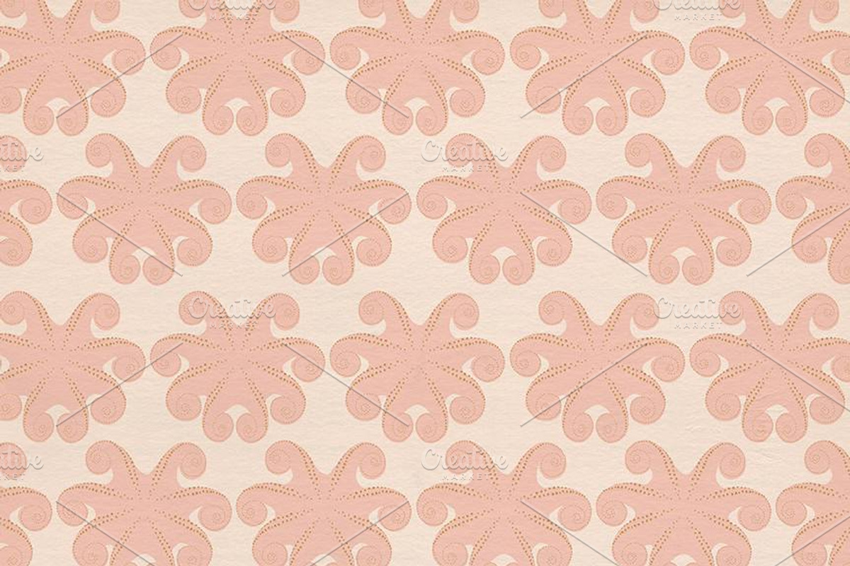 Pearl Divers: Rose Gold Aquatics, a Pattern Graphic by Blixa 6 Studios (Photo 4 of 4)