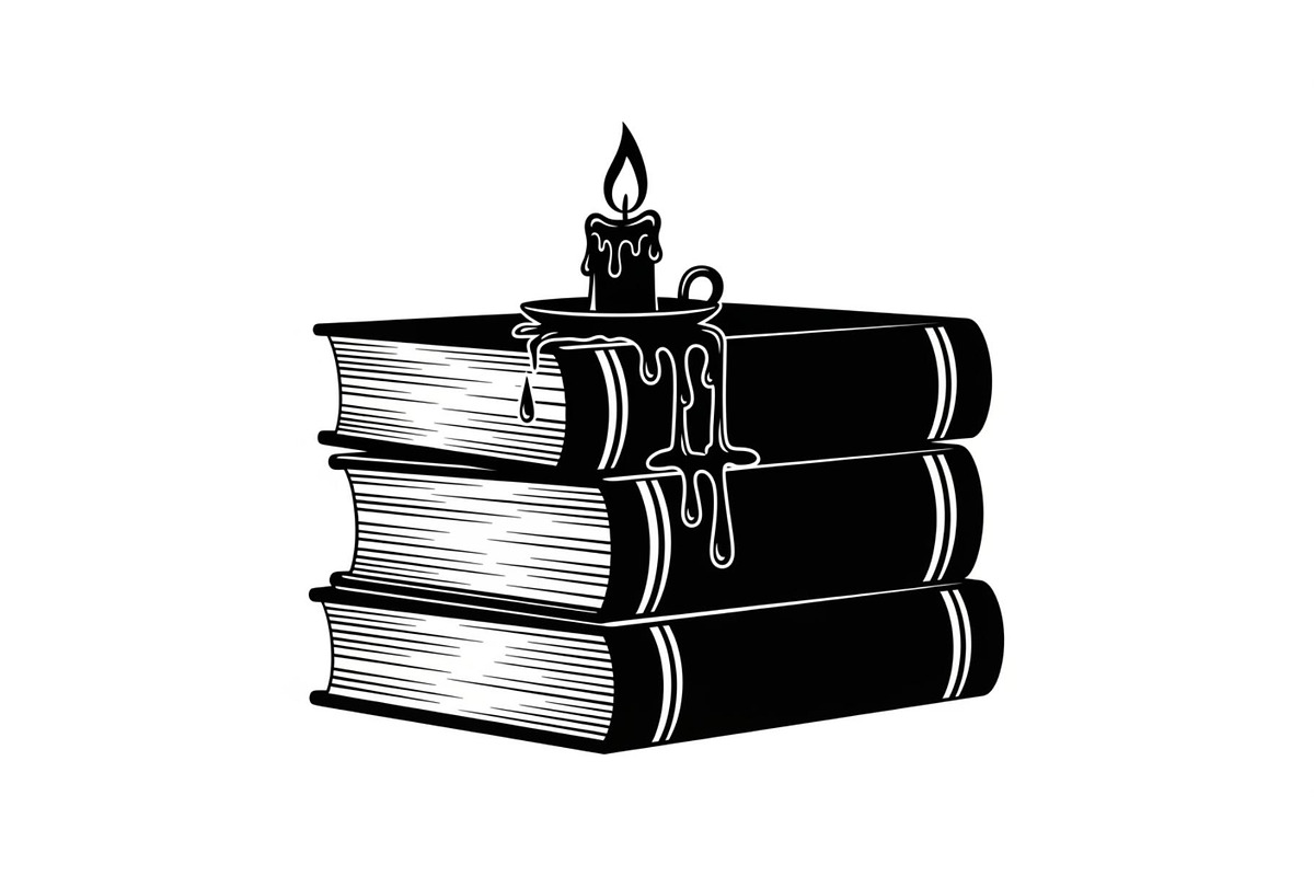 Vintage Book Stack Candle Bundle, an Illustration by jahid234 (Photo 22 of 31)