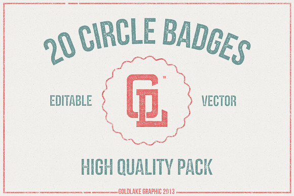20 Circle Badges preview 4