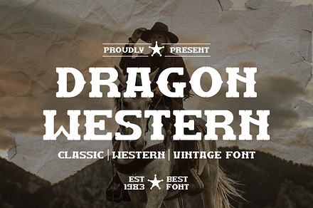 Dragon Western - Vintage & Typeface, a Serif Font by QR Design Studio
