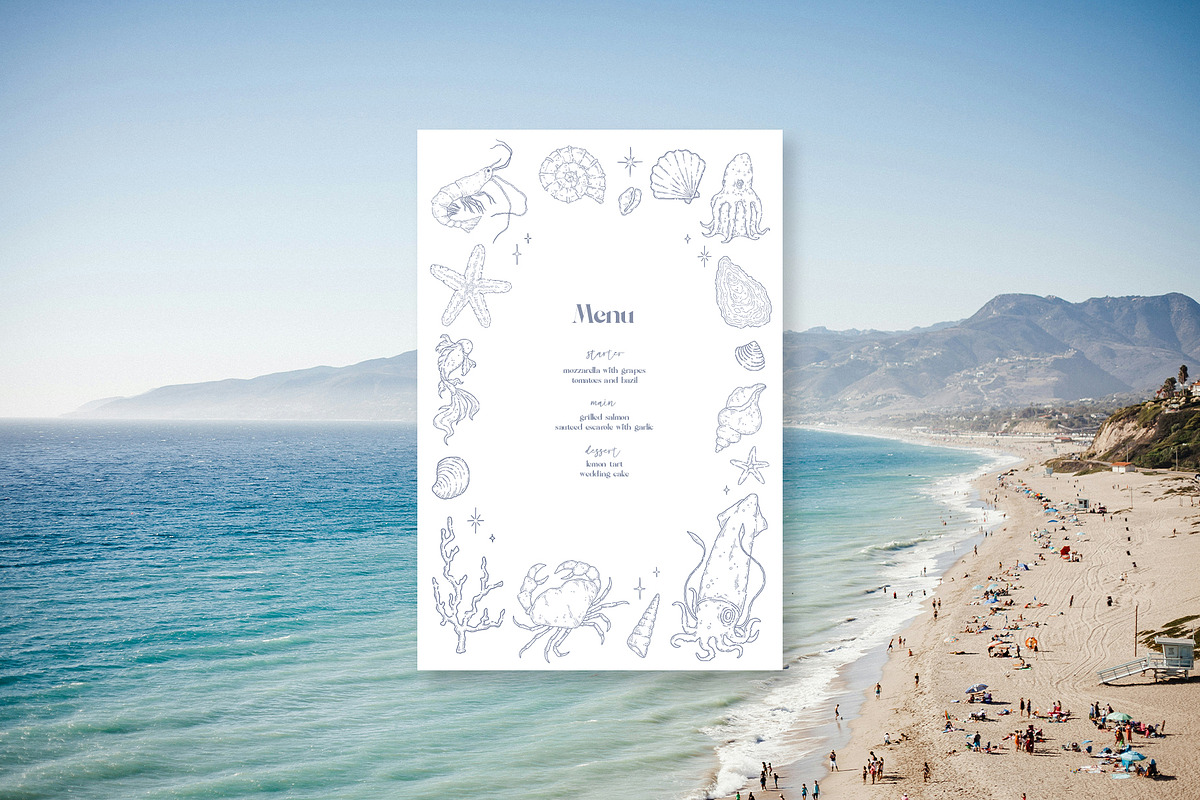 Coastal Line art collection, an Object Graphic by Kreker Kate (Photo 2 of 5)