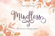 Mindless, a Script Font by Amarlettering (Thumbnail 1 of 5)