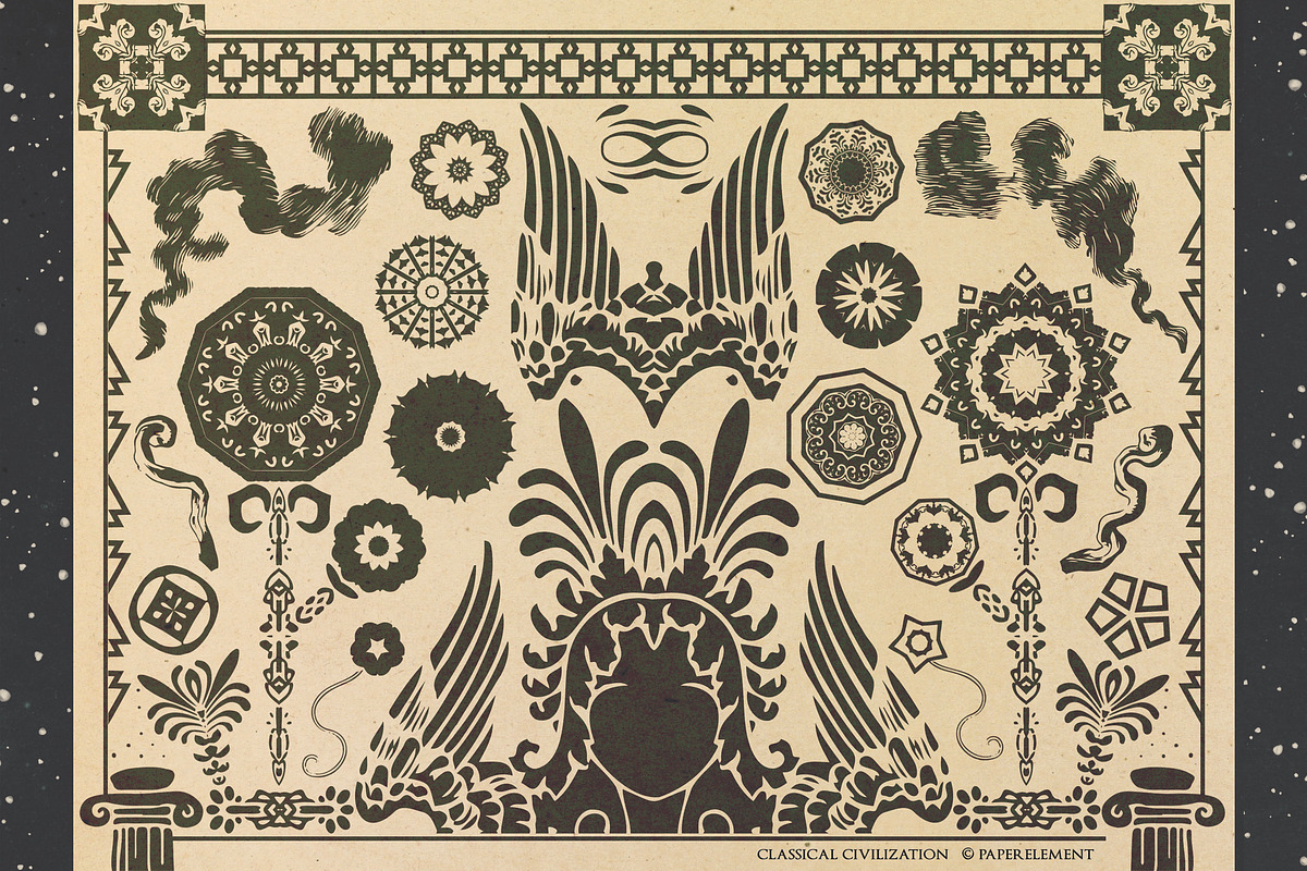 370 Classical Scene-Building Vectors, an Object Illustration by Paper Element (Photo 17 of 17)