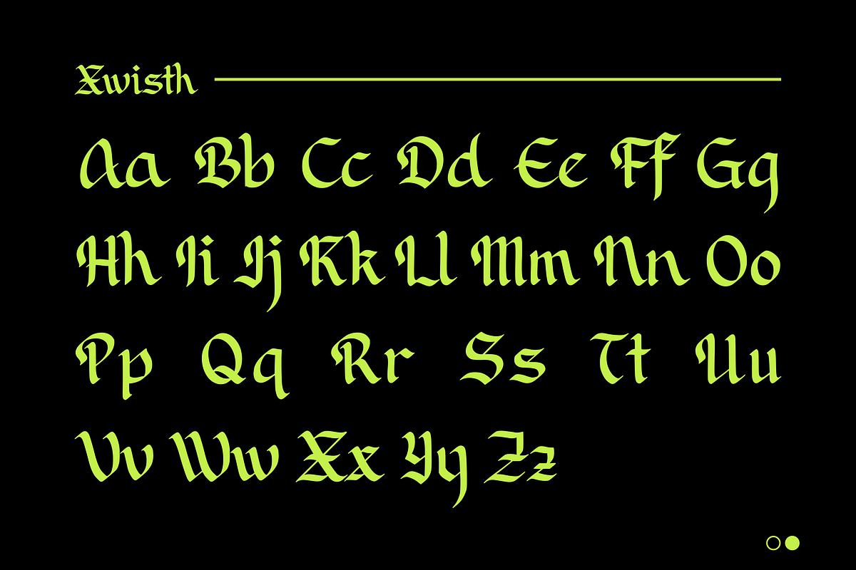 Xwisth Font, a Blackletter Font by Allouse Studio (Photo 3 of 11)
