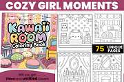 Bold Easy Cozy Kawaii Room, an Animal Illustration by Ink Gallery (Thumbnail 1 of 3)