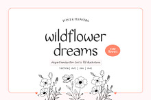Wildflower Dreams Font & Flowers
