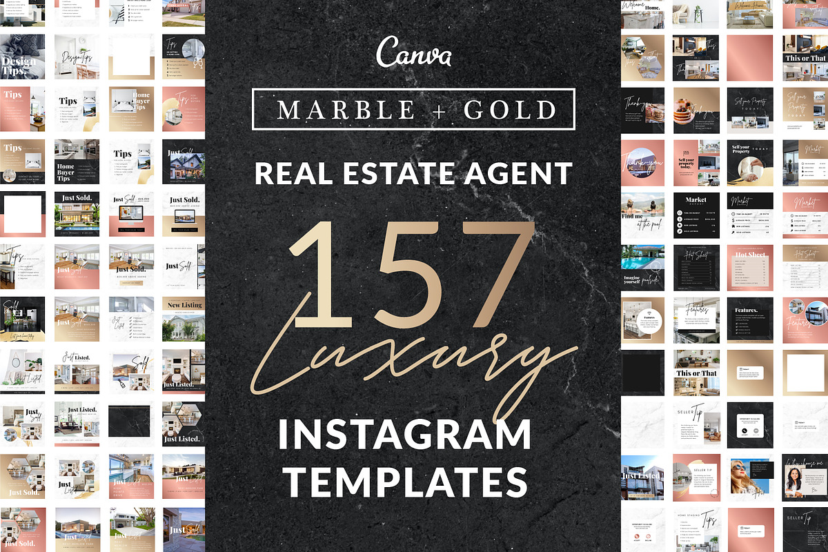 157 Realtor Instagram Templates, a Social Media Template by Galaxybomb (Photo 1 of 9)