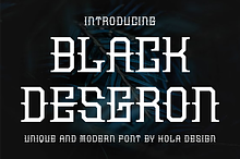 Black Deseron Font