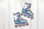 1990 Denim Summer Clipart, an Illustration by Watercolor design (Thumbnail 4 of 6)