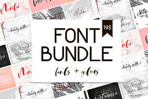Font Bundle.Fonts & Extras