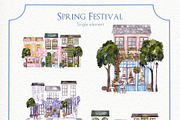 Spring Festival. Watercolor graphic, an Object Graphic by ma_i_vi (Thumbnail 7 of 11)