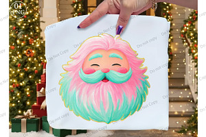 Pastel Santa PNG, an Illustration by Libby Wishes