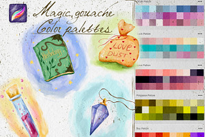 Magic Gouache Brushes For Procreate