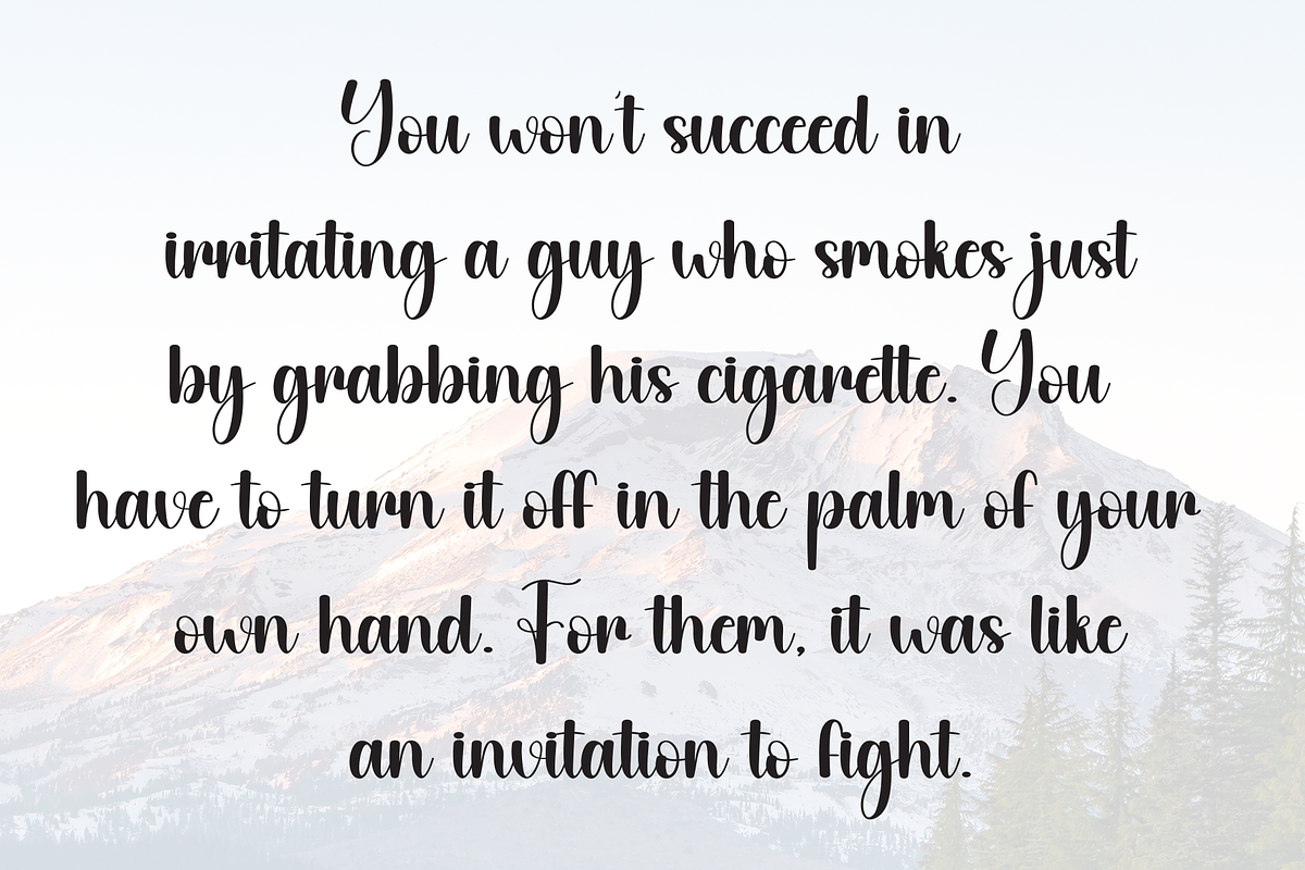 Angelic | Script Font, a Handwritten Font by Scratchones (Photo 6 of 9)
