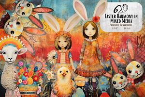 Easter Harmony In Mixed Media