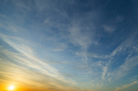 Sky and clouds sunset background., a Nature Photo by Shootdiem
