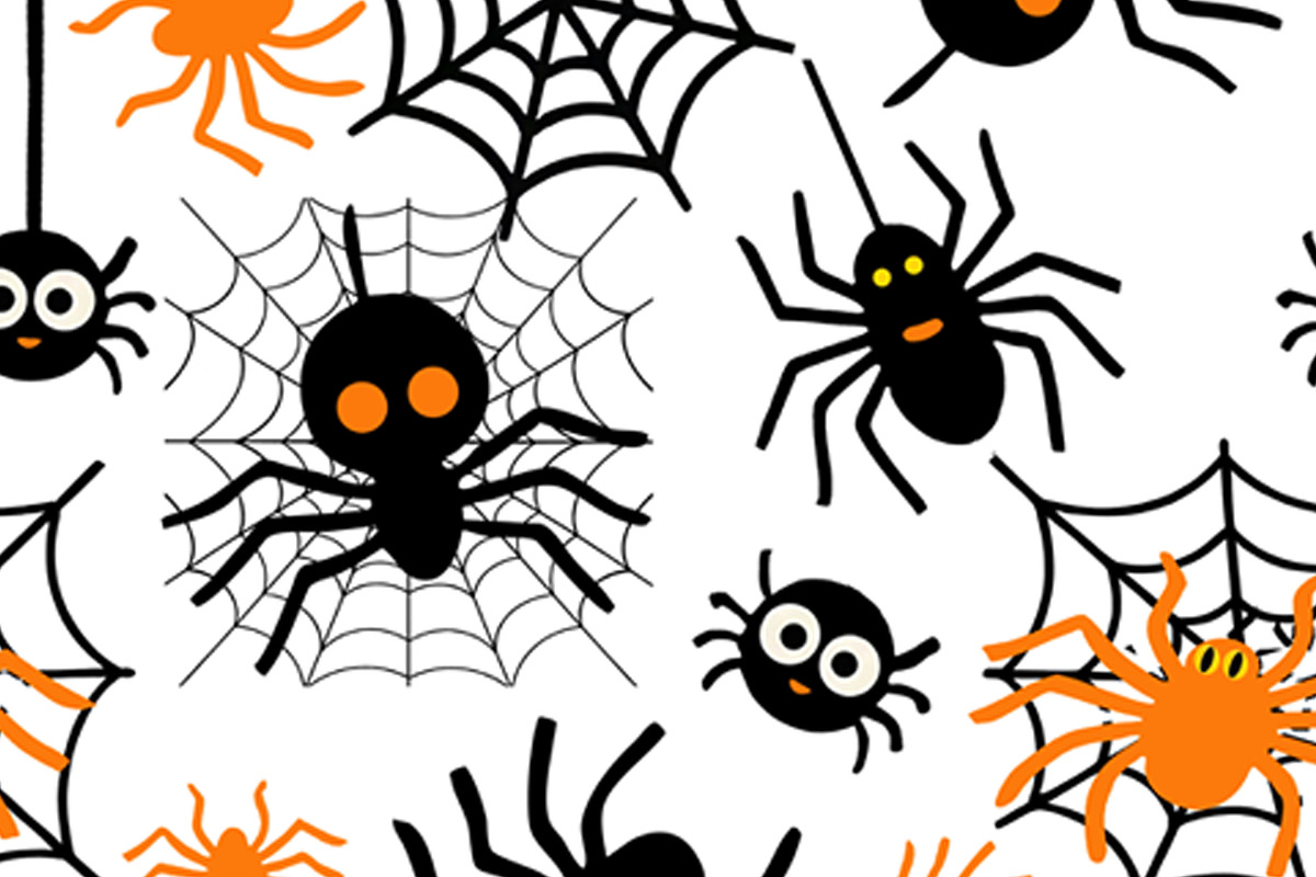 Halloween Spiders and Webs Seamless, a Pattern Graphic by Sharon Schwalbe (Photo 2 of 4)