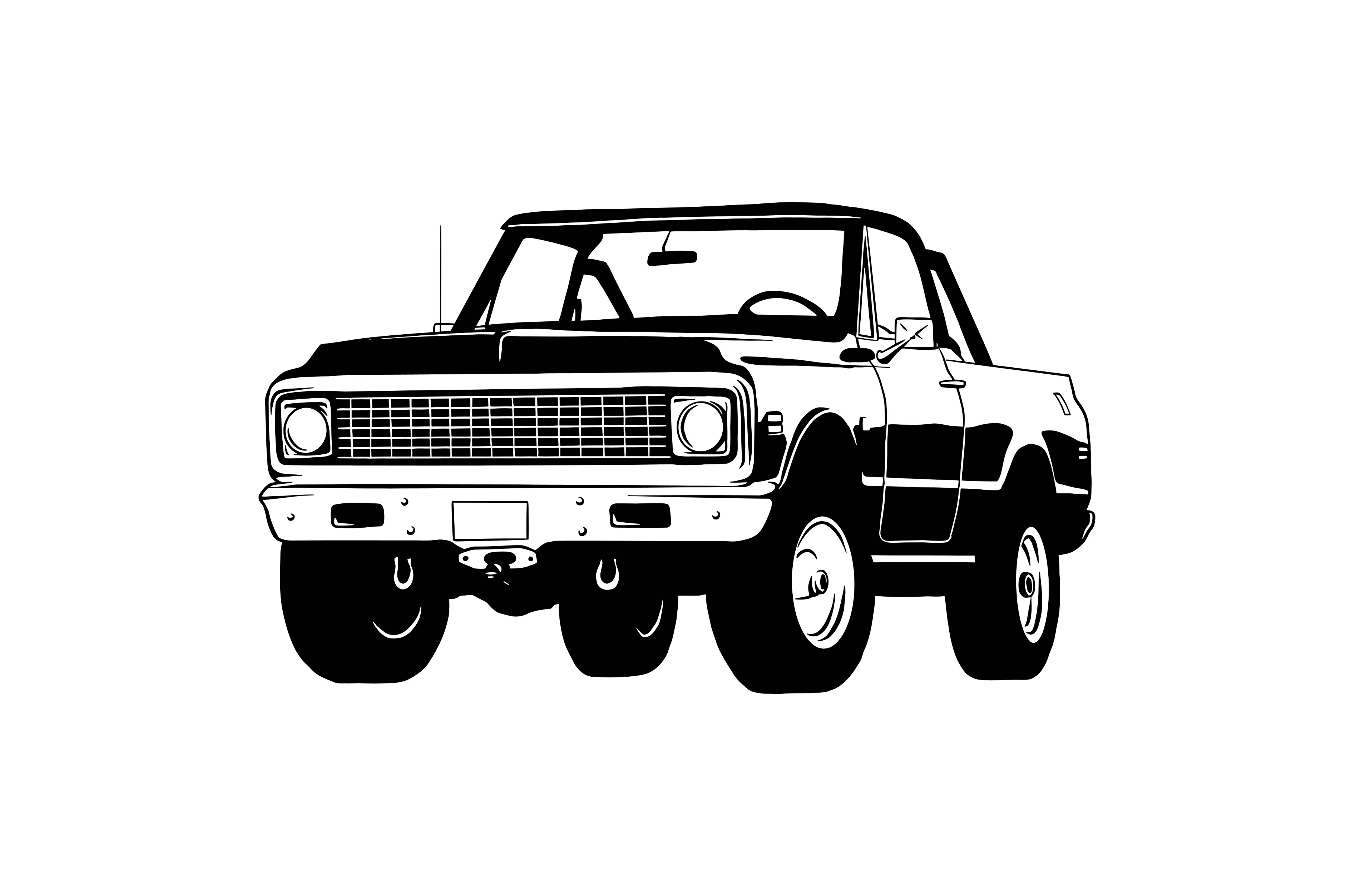 Chevrolet K5 Blazer 1971 Pickup | Transportation Illustrations ...
