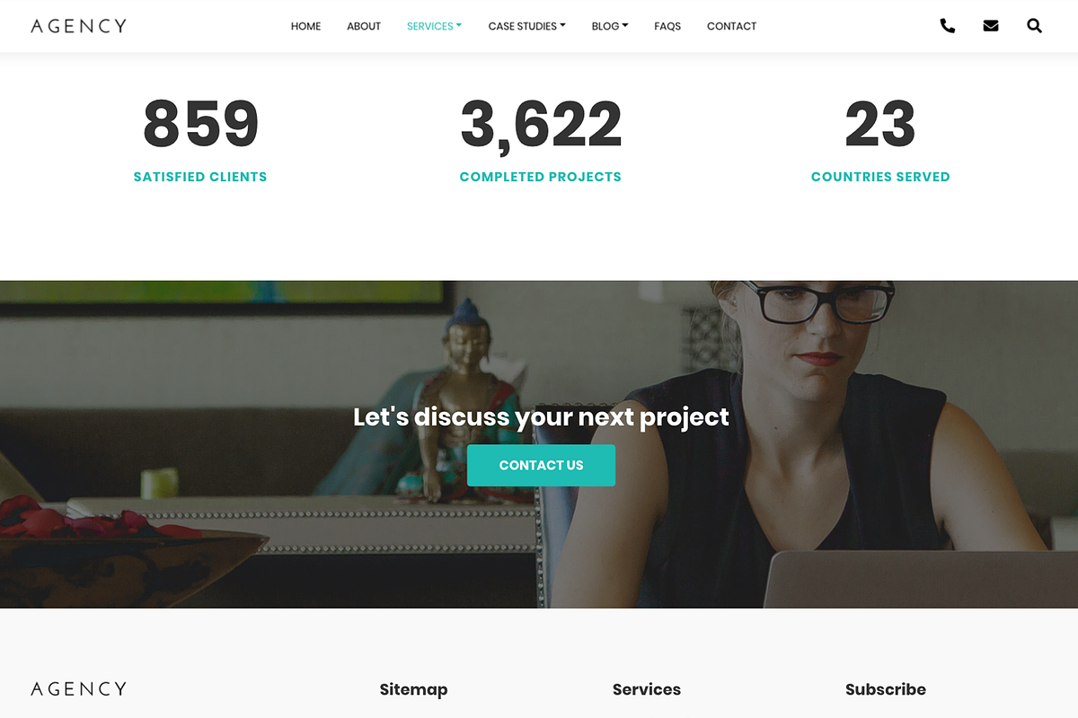 Agency – Html Template for Agency, a Websites & App Template by SLICEmyPAGE (Photo 4 of 7)