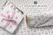 Cross-Stitch Florals: Spring Pattern, a Pattern Graphic by Essentially Nomadic (Thumbnail 1 of 12)