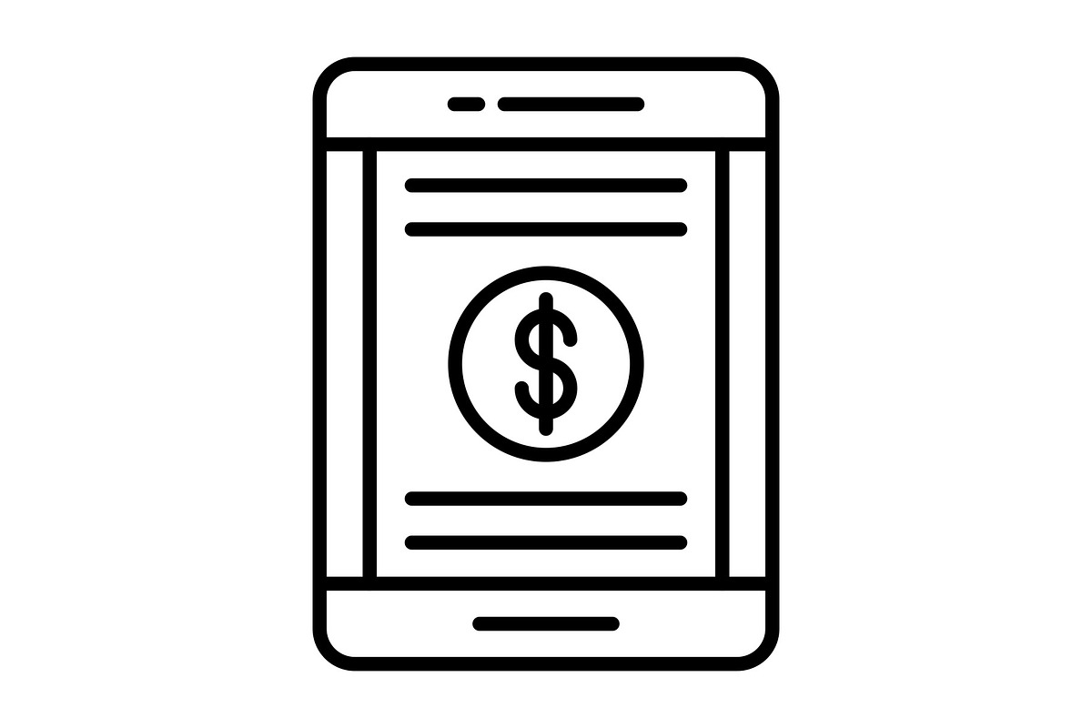 Tablet Line Icon, an Outline Icon by Pexelpy (Photo 1 of 2)