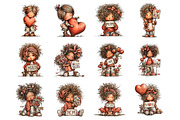 Happy mothers day clipart, an Illustration by SinaCreation (Thumbnail 2 of 11)
