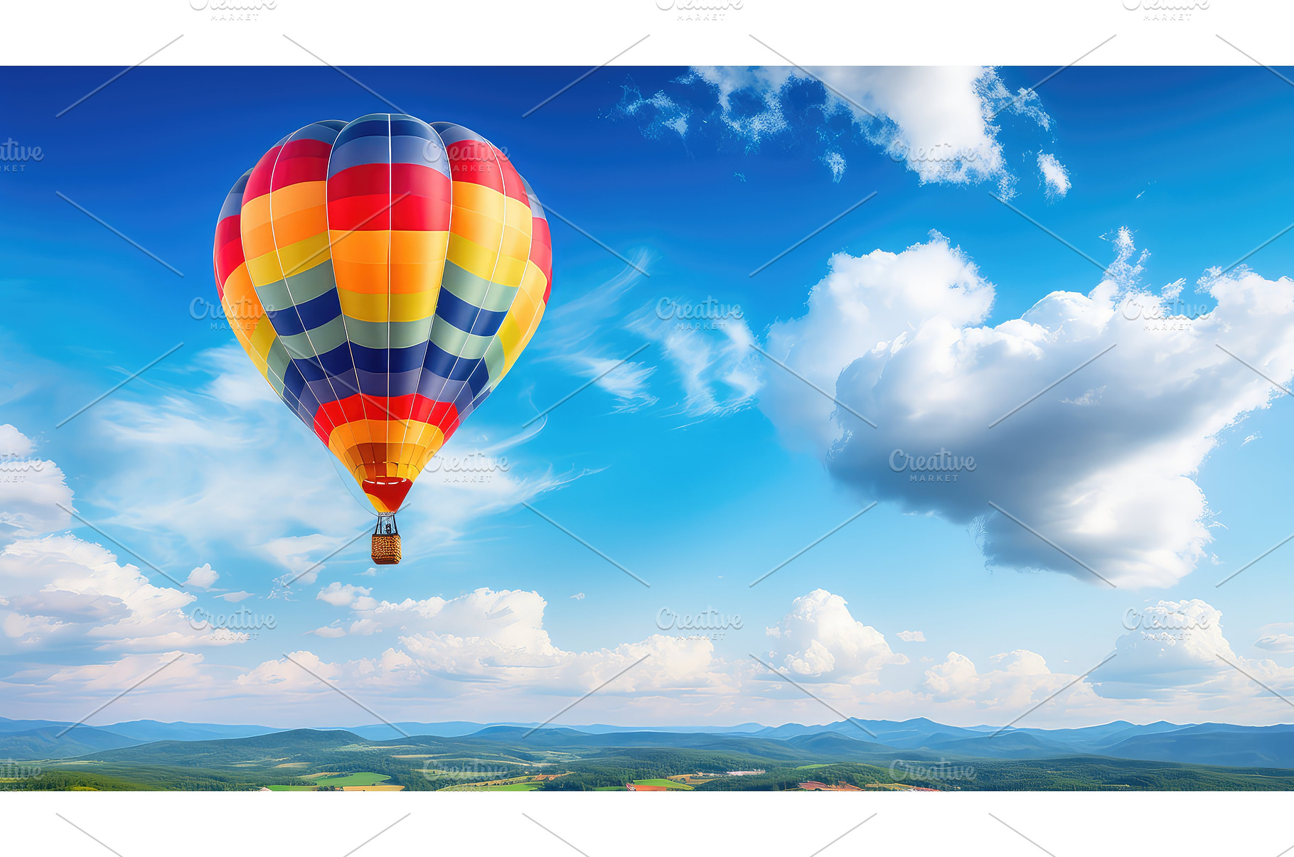 blue sky summer background ai, a Nature Photo by pikepicture
