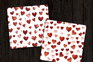 Valentine Heart Digital Paper Pack