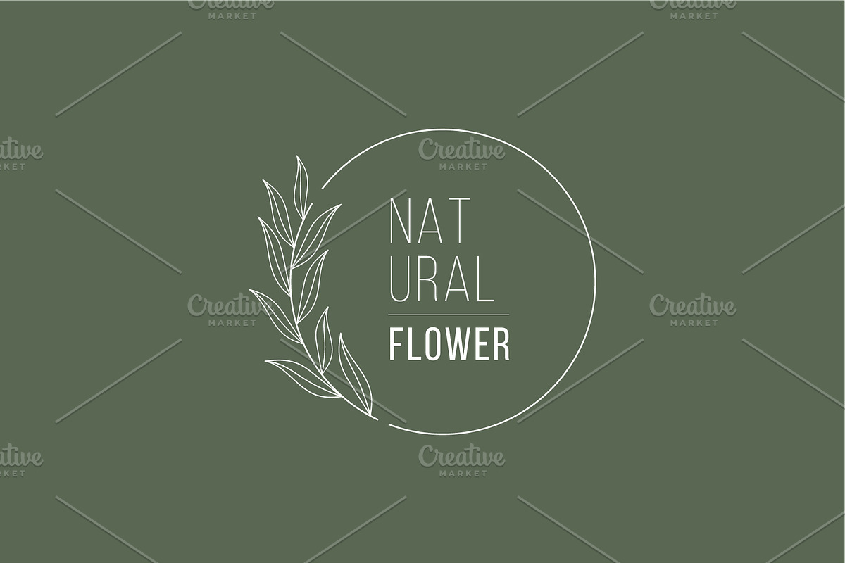 Minimalist Nature Leaf Logo Set, a Branding & Logo Template by Dyn Studio (Photo 2 of 6)