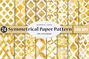Symmetrical Digital Paper, an Illustration by SinaCreation