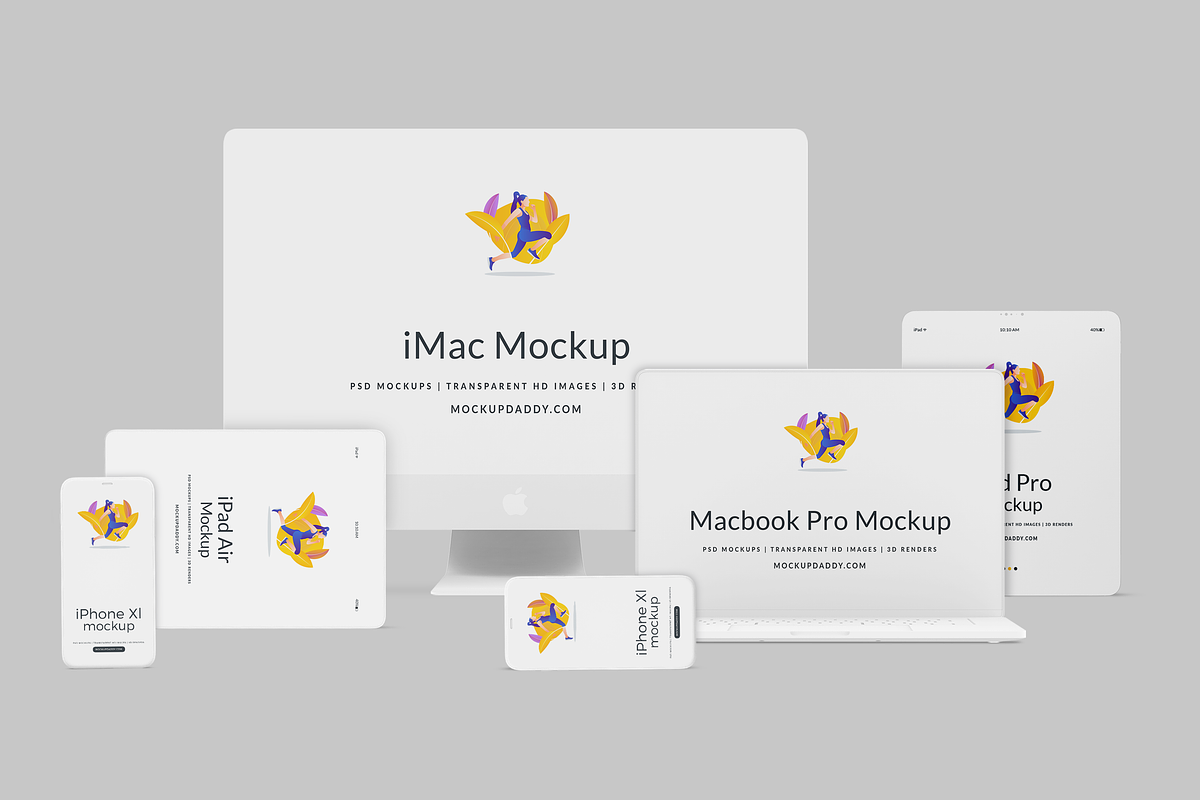 Clay Responsive Devices Mockups, an iPhone Mockup by Mockupdaddy (Photo 21 of 53)
