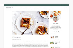 Gourmet - Food Blog & Recipe Theme