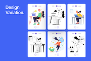 Animated Interview Illustration Set, an Object Illustration by Prosymbols (Thumbnail 3 of 13)