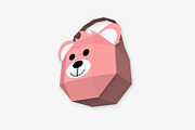Teddy Bear favor - 3d papercraft, a Print Template by PAPER amaze (Thumbnail 4 of 5)