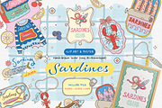 Sardine Italian aesthetic Clipart, a Food Illustration by Piixypeach (Thumbnail 1 of 9)
