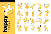 Happy People, a Person Illustration by PureSolution (Thumbnail 1 of 3)