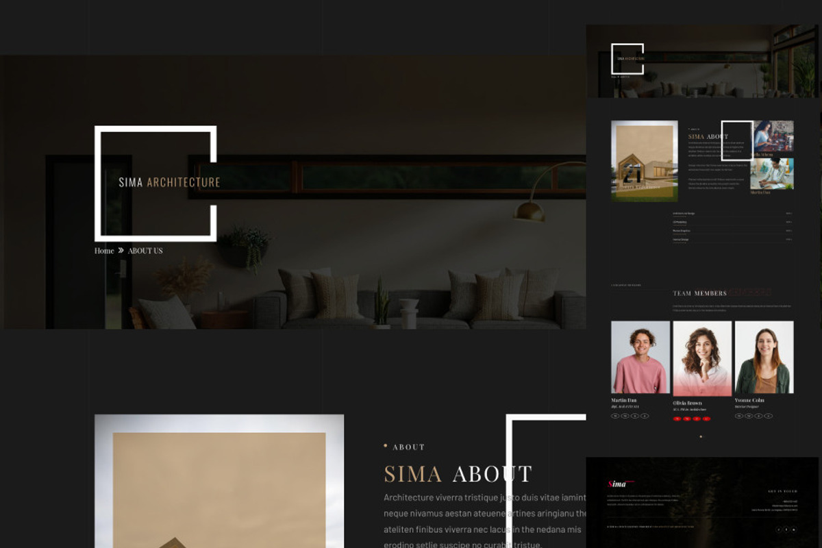 Sima – Architecture & Interior, a WordPress Template by pixelonetry (Photo 3 of 10)