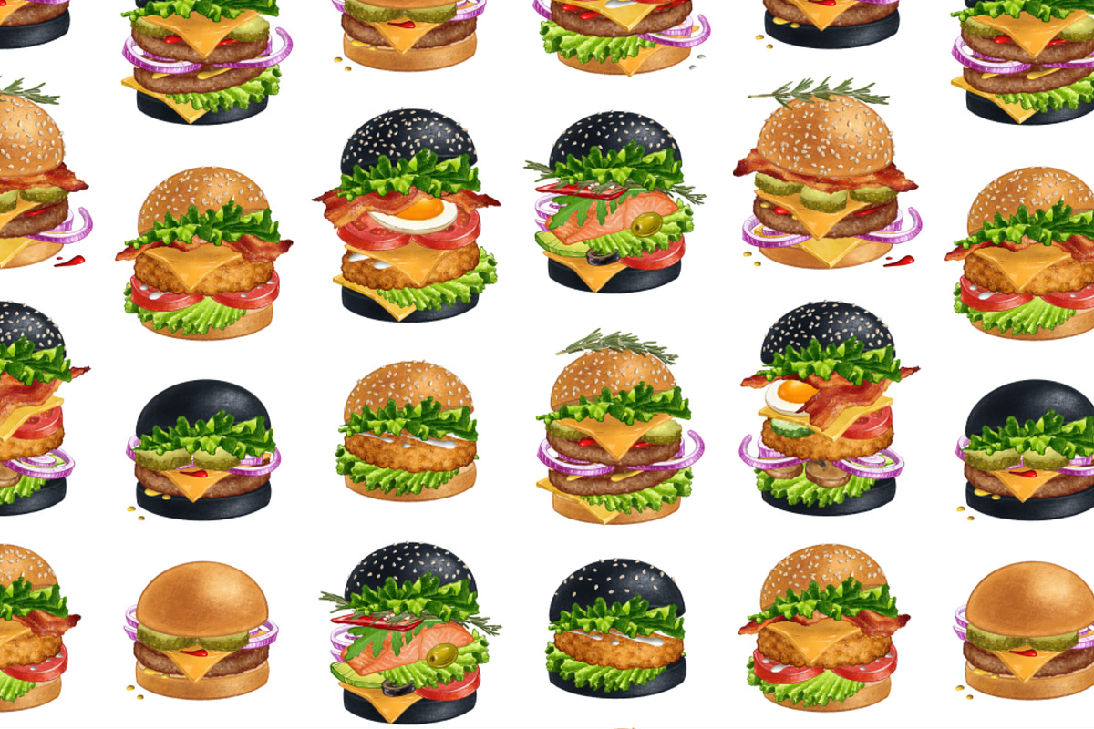 Burger Creator, a Decorative Illustration by Margo Miller (Photo 11 of 31)