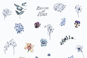 Cottage Core PNG Florals Bundle, a Decorative Illustration by whiteheartdesign (Thumbnail 6 of 48)