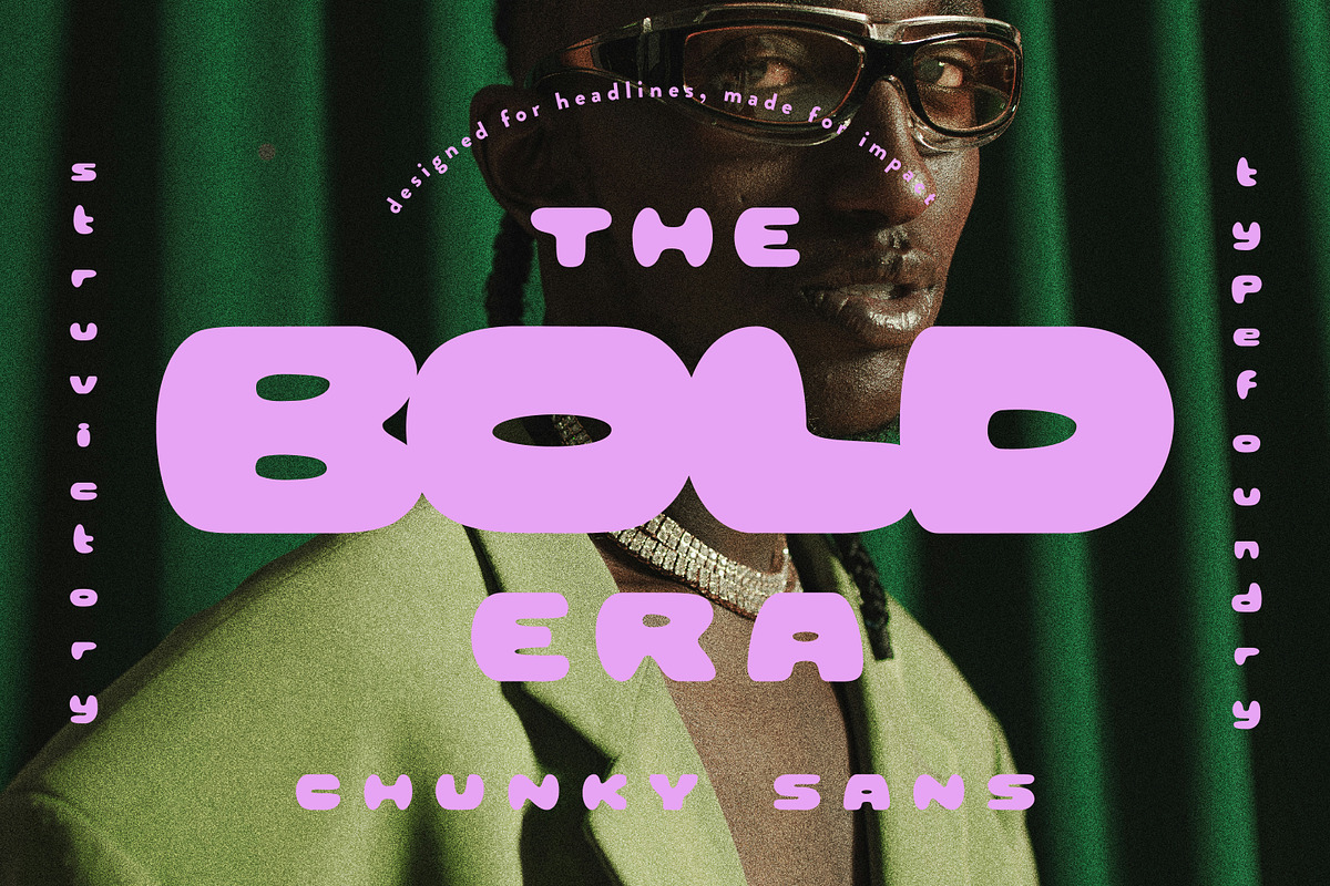 The Bold Era Chunky Vibe Sans Serif, a Sans Serif Font by Struvictory.art