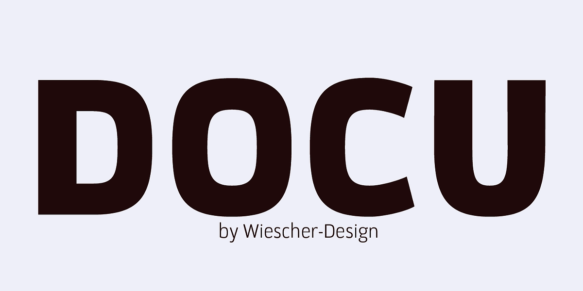Docu, a Sans Serif Font by Wiescher-Design (Photo 1 of 4)