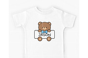 Cute Bear Car SVG | Kawaii Teddy Bea, an Illustration by TheHitShop (Thumbnail 3 of 7)